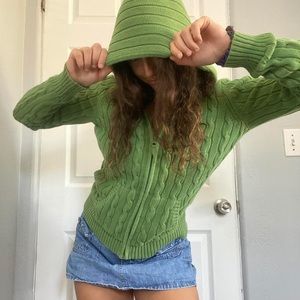 Vintage sweater zip up!